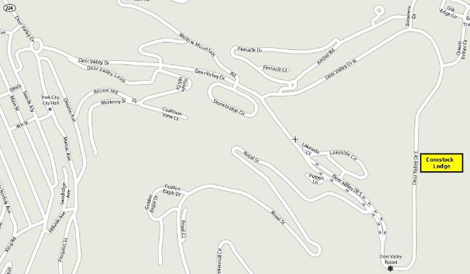 Deer Valley Vacation Rental - Comstock Map