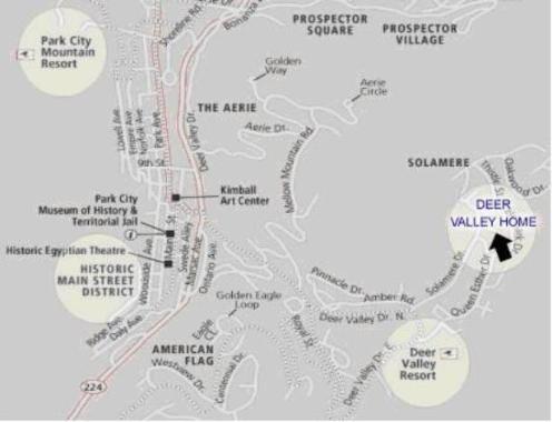 Deer Valley Vacation Rental - Map